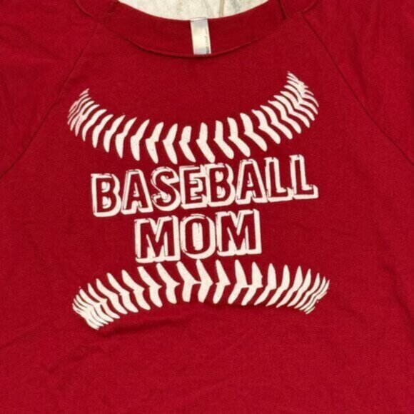 Next Level Apparel women's large "Baseball Mom" top - Picture 3 of 4